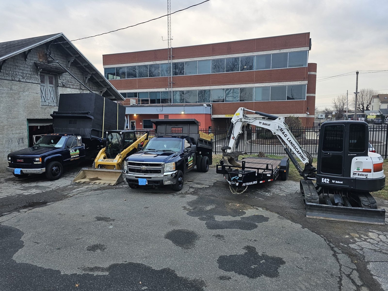 M&G Landscaping & Lawn Care LLC equipment and machinery fleet in Fairfield and Bridgeport, CT