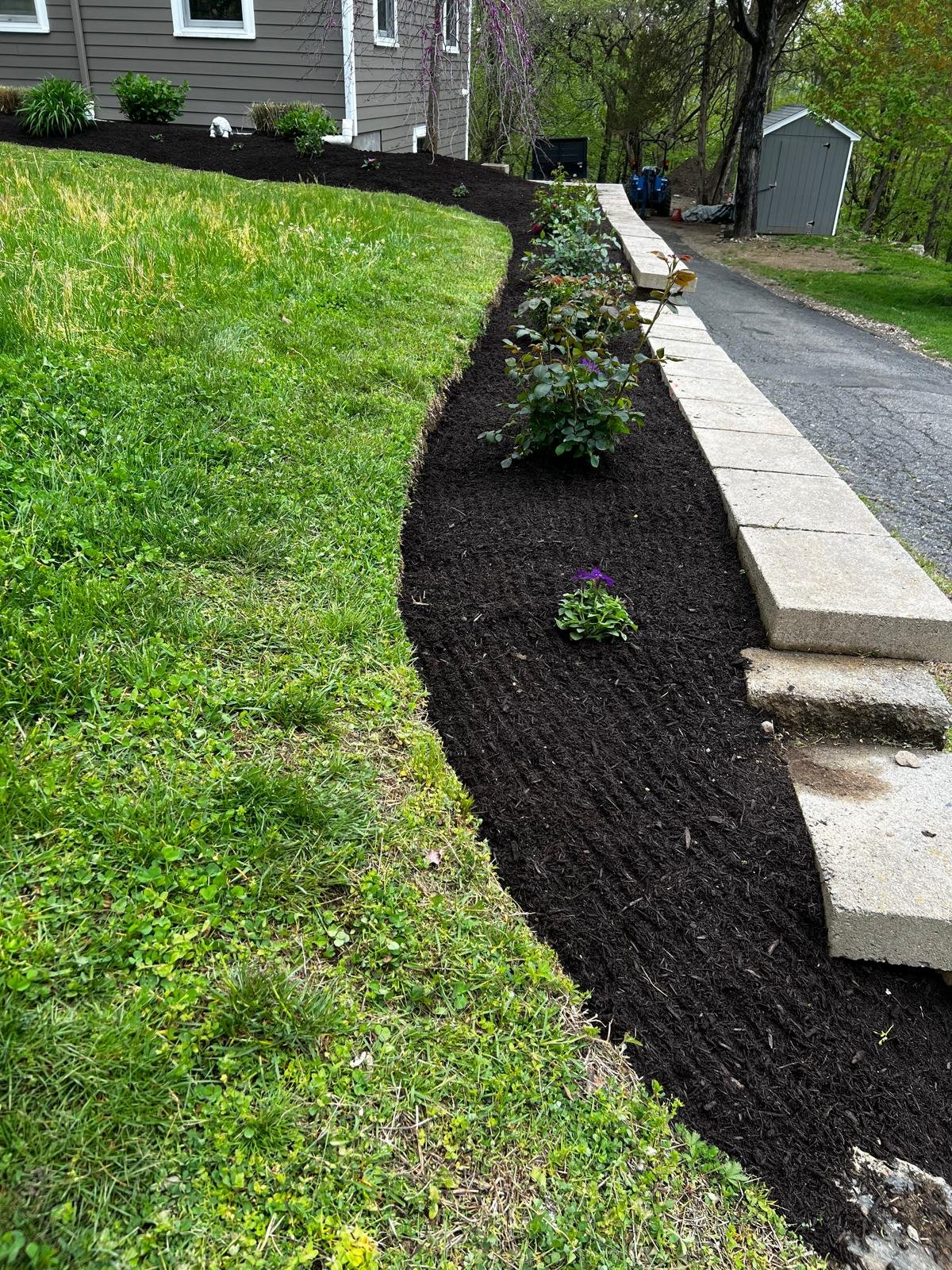 Snow plowing and winter snow setup service in Connecticut by M&G Landscaping & Lawn Care LLC, preparing driveways and access areas for safe winter conditions.