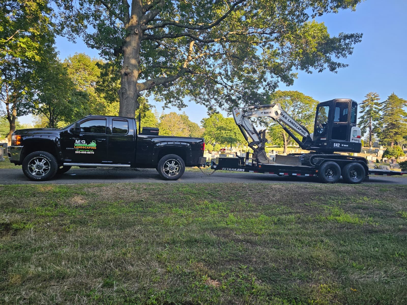 Professional landscaping equipment used by M&G Landscaping & Lawn Care LLC in Bridgeport, Connecticut for lawn care and property maintenance services.