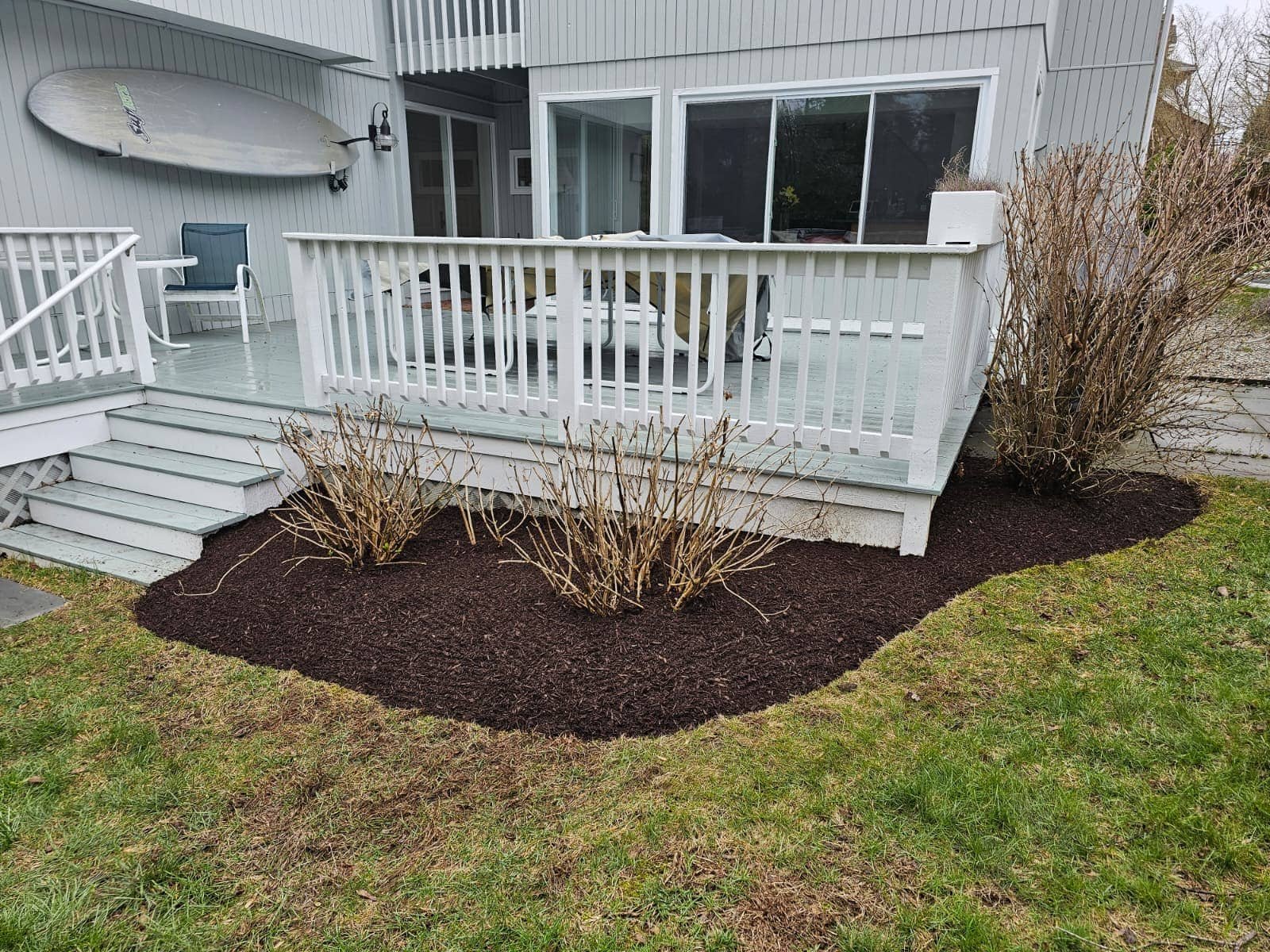 Custom planting and mulching project for residential landscape by M&G Landscaping & Lawn Care LLC in Fairfield, CT
